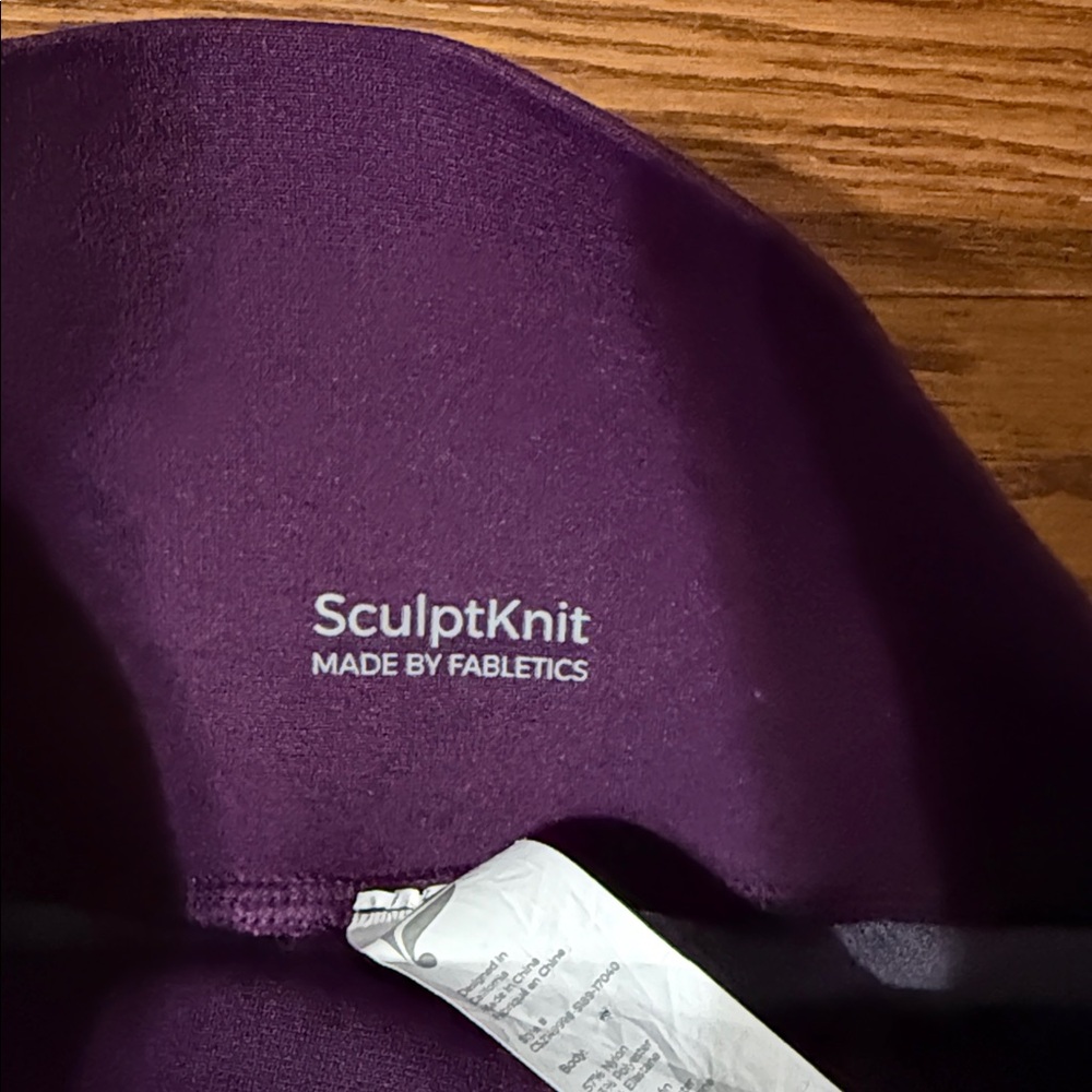 Fabletics Deep Purple High-Rise Leggings - Picture 2 of 3